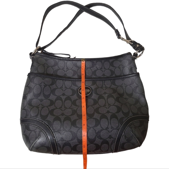 COACH PURSE PEYTON SHOULDER BLACK BAG ADJUSTABLE STRAP - Picture 15 of 16